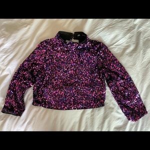 Sequined Crop Top - Zara